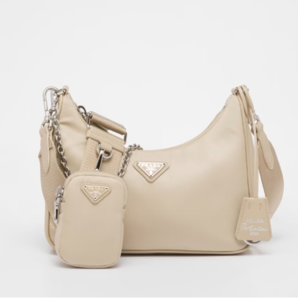 Prada Re-Edition 2005 Re-Nylon bag in Desert Beige